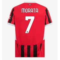 Pánský Fotbalový dres AC Milan Alvaro Morata #7 2024-25 Domácí Krátký Rukáv